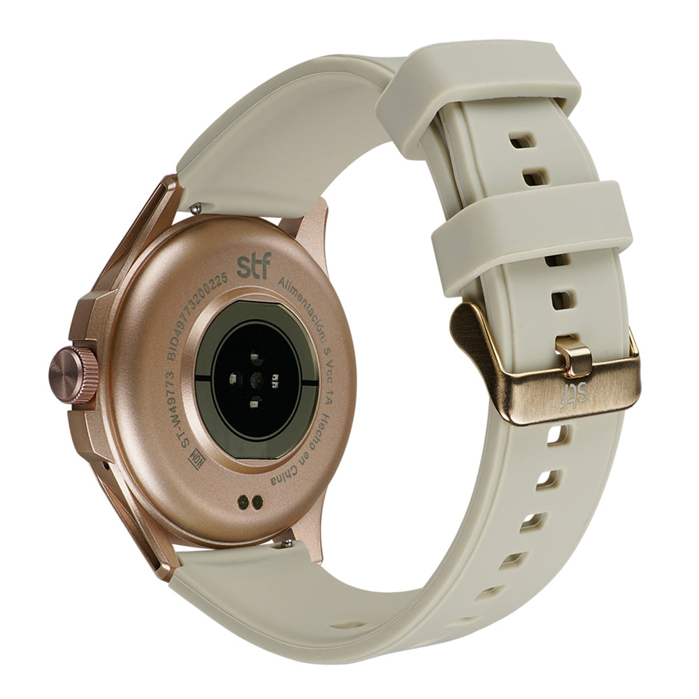 Smartwatch Reloj Kronos Oblivion STF Pantalla Amoled 1.43" Resistencia al agua IP68 Beige