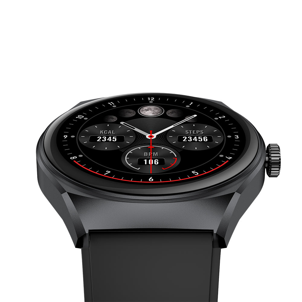 Smartwatch Reloj Kronos Trek STF Pantalla 1.38" Resistencia al agua IP67 Negro