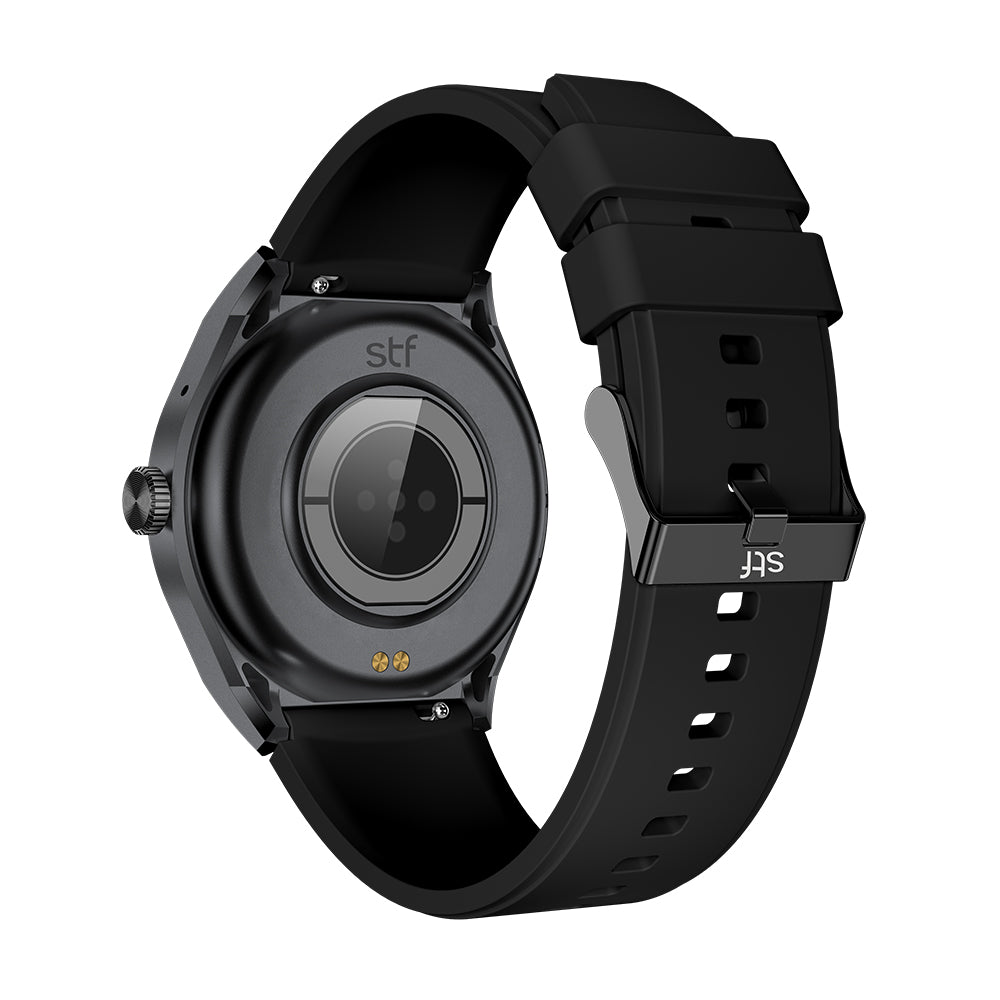 Smartwatch Reloj Kronos Trek STF Pantalla 1.38" Resistencia al agua IP67 Negro