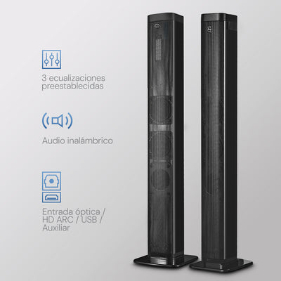 Barra de Sonido Home Audio 2.0 STF 30W HDMI OPTICO 3.5mm AUX USB