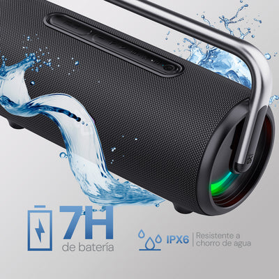 Bocina Portátil Boost Power STF 80W 7hrs Uso Función Tws con Power Bank