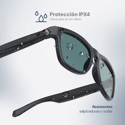 Lentes de Sol STF con Audio Lennz Plus Audio Glasses STF 5Hrs Uso Protección UV400