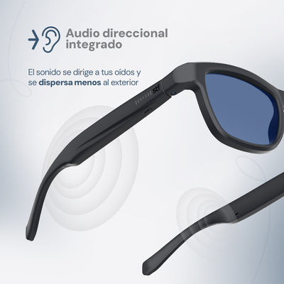 Lentes de Sol STF con Audio Lennz Plus Audio Glasses STF 5Hrs Uso Protección UV400