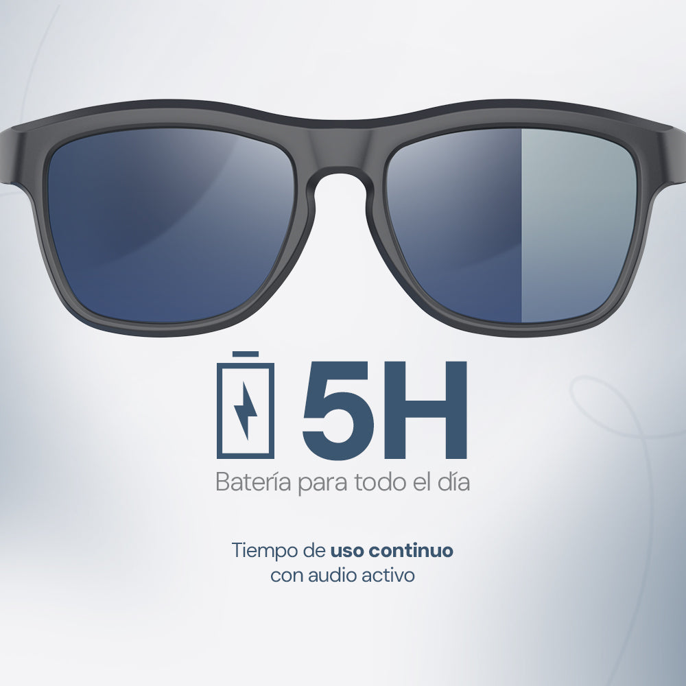 Lentes de Sol STF con Audio Lennz Plus Audio Glasses STF 5Hrs Uso Protección UV400