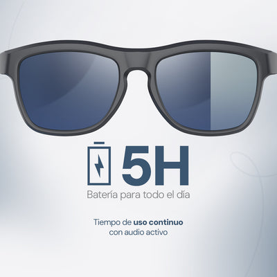 Lentes de Sol STF con Audio Lennz Plus Audio Glasses STF 5Hrs Uso Protección UV400