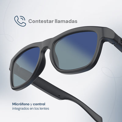 Lentes de Sol STF con Audio Lennz Plus Audio Glasses STF 5Hrs Uso Protección UV400