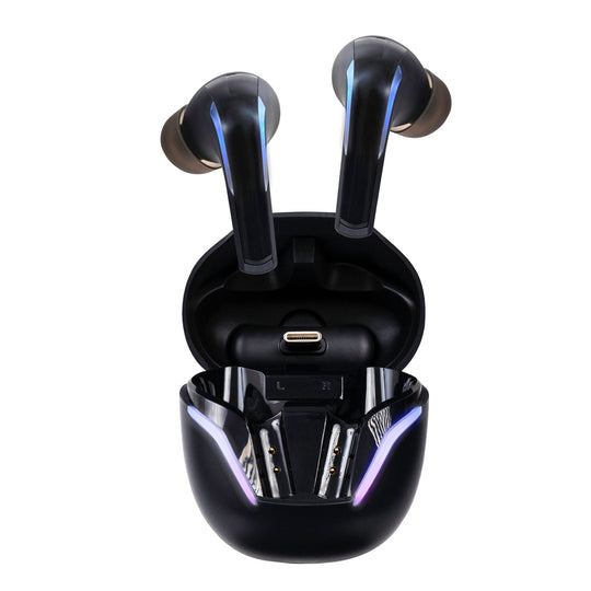 Audífonos inalámbrico Gamer TWS Beast MSTWS-205: Hi-Fi Videojuegos, 6hrs uso, 4 micrófonos