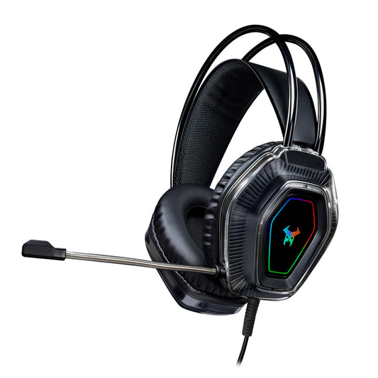 Audifonos Alambricos On Ear MSA-025 Gaming Beast STF Micrófono Conexión 3.5 Luz Led