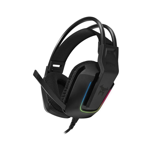 Audífonos Gamer Alámbricos On ear | STF Beast MSA-005 | Videojuegos Microfono ajustable Luz Efecto aislamiento