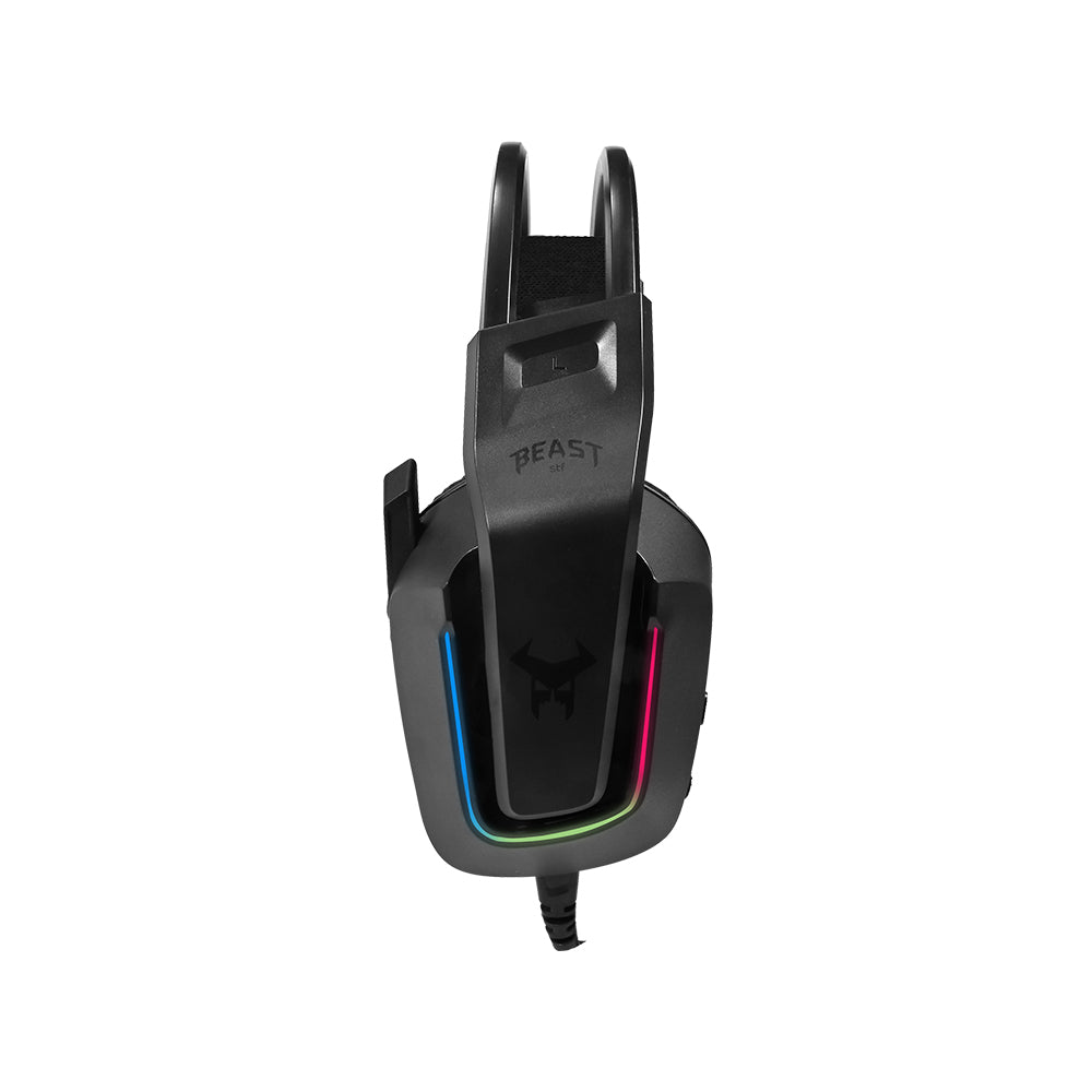 Audifonos Alambricos On Ear MSA-005 Gaming Beast STF Micrófono Conexión 3.5 mm Luz Led