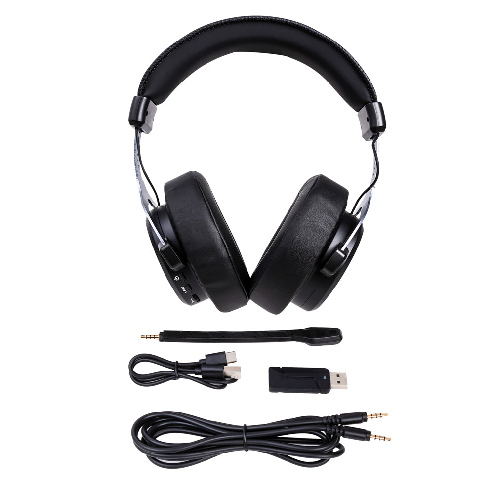Audífonos Gamer Inalámbricos On ear Beast STF MSI-105 Videojuegos, Micrófono removible, 12 hrs uso, Low Latency, Luz RGB