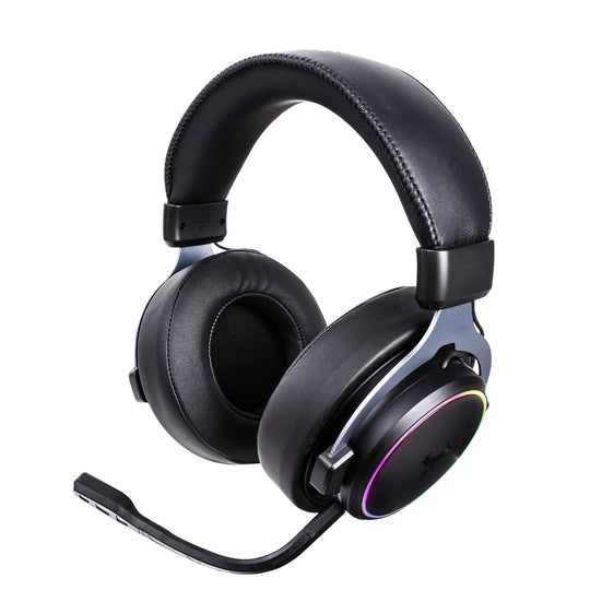 Audífonos Gamer Inalámbricos On ear Beast MSI-105: Videojuegos, Micrófono removible, 12 hrs uso, Low Latency, Luz RGB