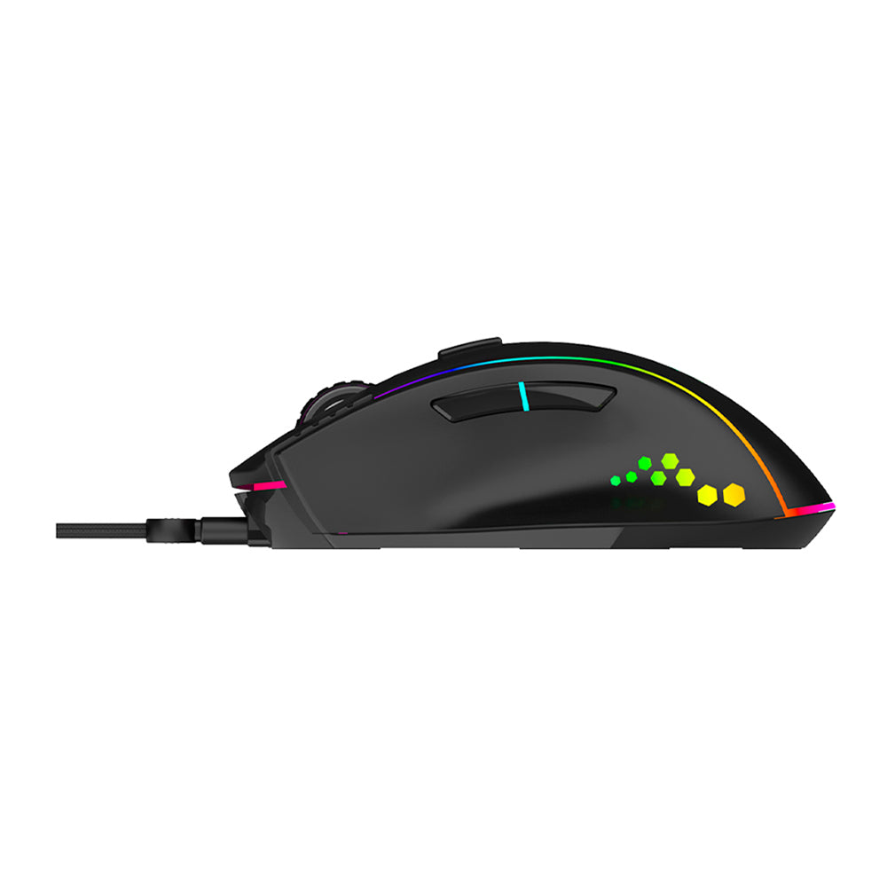 Mouse Gamer STF Beast Abysmal Arsenal Prime Óptico gaming para computadora Negro