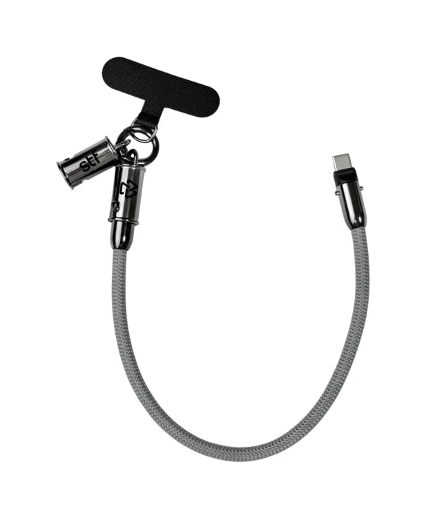 Cable Sujetador Tipo C STF 60W, Carga Rápida, Función Soporte, 30 cm