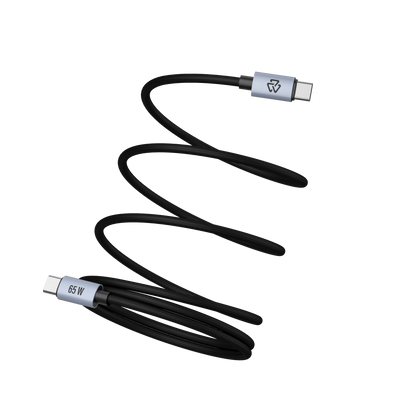 Cable Magnético Tipo C a Tipo C STF Carga Rápida, 65W, Transferencia de datos, Negro