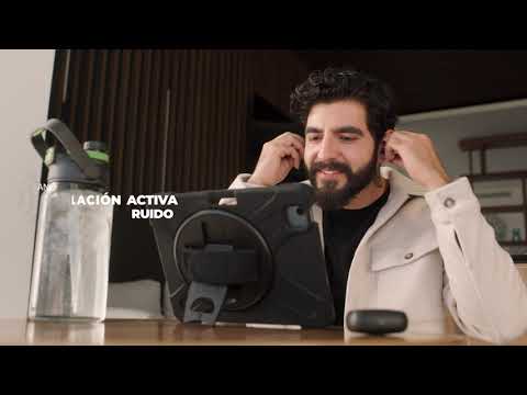 Cargar video: Audifonos Inalambricos Tws One Plus STF 36hrs Uso ANC/ENC 4 Micrófonos Protección IPX4 Negro