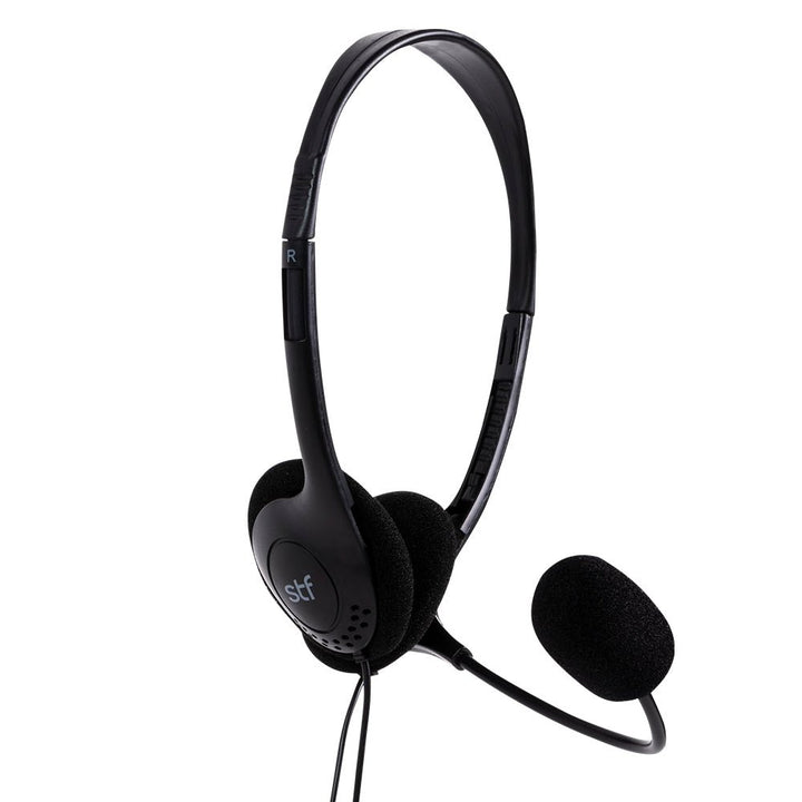 Audífono alámbrico On ear | STF Lite | Con micrófono para computadora - STF - ST-H31660