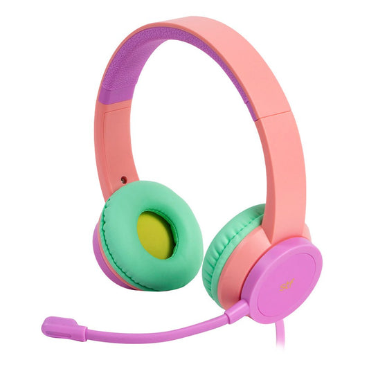Audífono alámbrico On ear | STF VIVA! | para computadora, micrófono Sweet Rosa - STF - ST-H78051