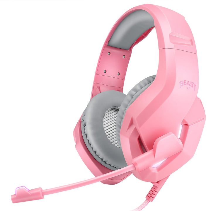 Audífonos Gamer | STF Beast Muspell Tournament | Hi-Fi gaming para computadora Rosa - STF - STG-H36342