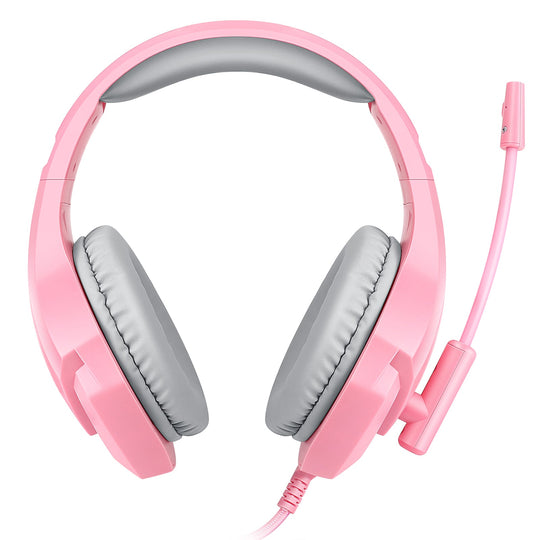 Audífonos alámbricos Gamer On-ear Beast Muspell Tournament: Hi-Fi, 3.5 mm, Rosa