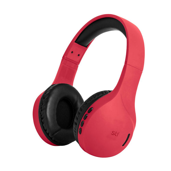 Audífonos inalámbricos On ear | STF Hoss | Función Dual, 7 hrs, Rojo - STF - ST-H11655