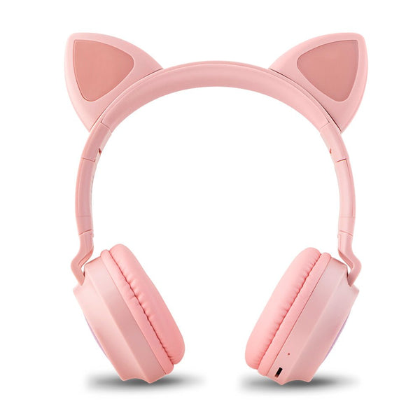 Audífonos Inalámbricos On ear | STF Katu | Micrófono Orejas Gato Rosa - STF - ST-H32538