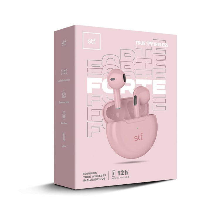 Audífonos Inalámbricos True Wireless | STF Forte | in ear 12 hrs Rosa - STF - ST-E16109