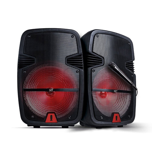 Bafle bocina inalámbrica | STF Boom XL 2.0 | 8" pulgadas, Kit 2 pz, Karaoke, TWS - STF - ST-S84551