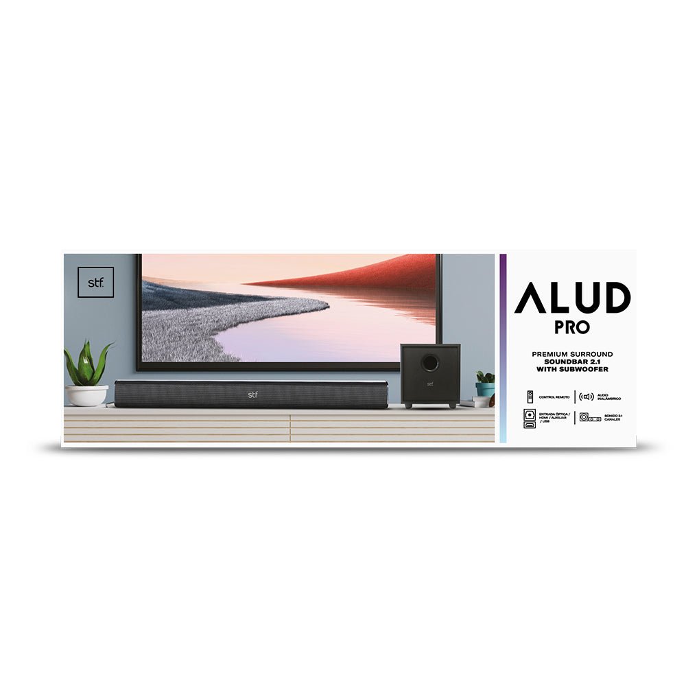 Barra de sonido inalámbrica | STF Alud Pro | 2.1 subwoofer audio óptico - STF - ST-S04726