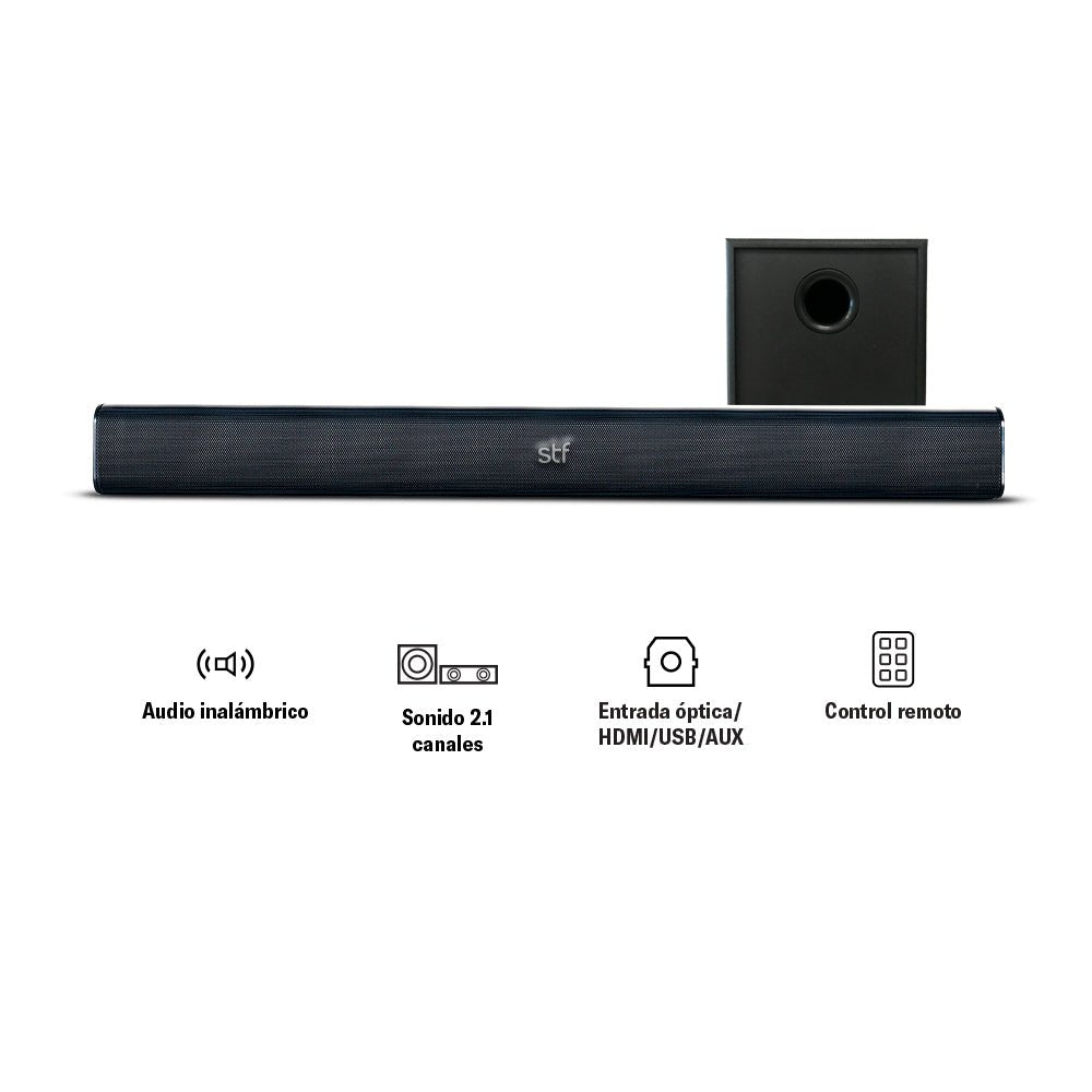 Barra de sonido inalámbrica | STF Alud Pro | 2.1 subwoofer audio óptico - STF - ST-S04726