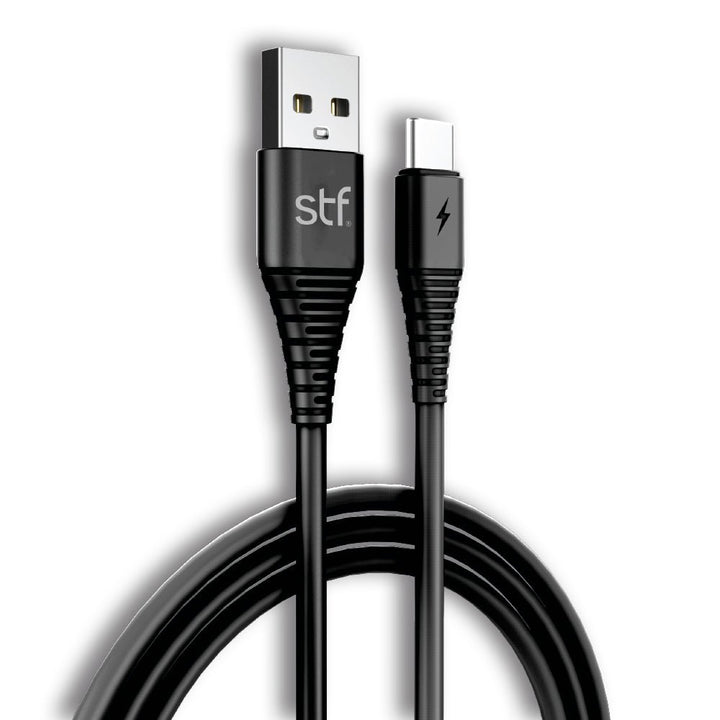 Cable para celular | STF Tipo C | Carga estándar 1 metro Negro - STF - ST-A02671