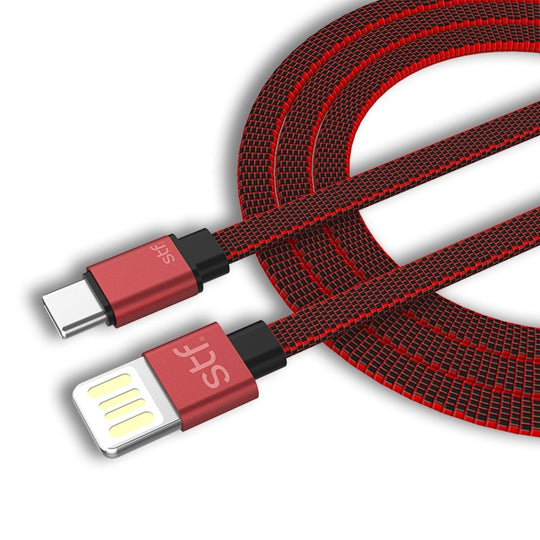 Cable USB a Tipo C 1 Metro Carga Ultra Rápida 3A Rojo