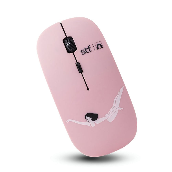 Kit Audífonos, funda y mouse | STF Mariana Motoko 3 en 1 | 14 pulgadas para computadora rosa - STF - ST-P16192