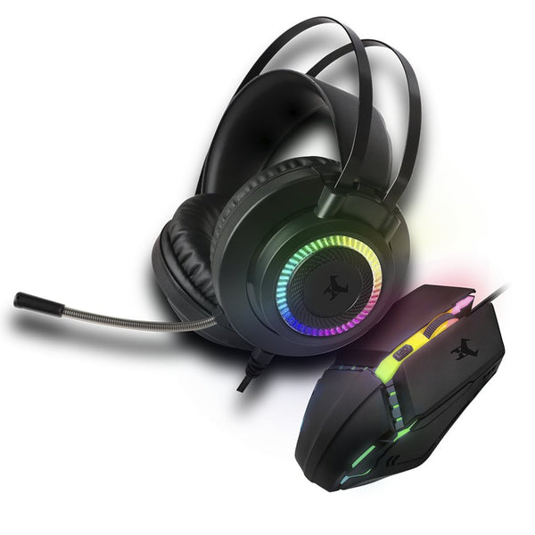 Kit Audífonos y Mouse Gamer | STF Beast Muspell | Luz led gaming para computadora - STF - STG-P16840