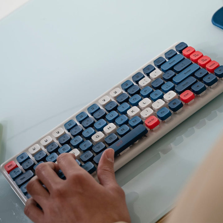 Kit Teclado + Mouse inalámbrico | STF VIVA! | para computadora June Azul - STF - ST-A93478