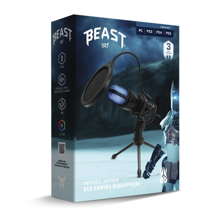 Micrófono Gamer | STF Beast Abysmal Anthem | Unidireccional con luz - STF - STG-A16895