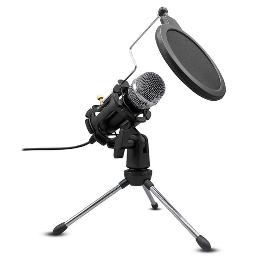 Micrófono | STF Instant star | Omnidireccional con tripie audio Hi-Fi