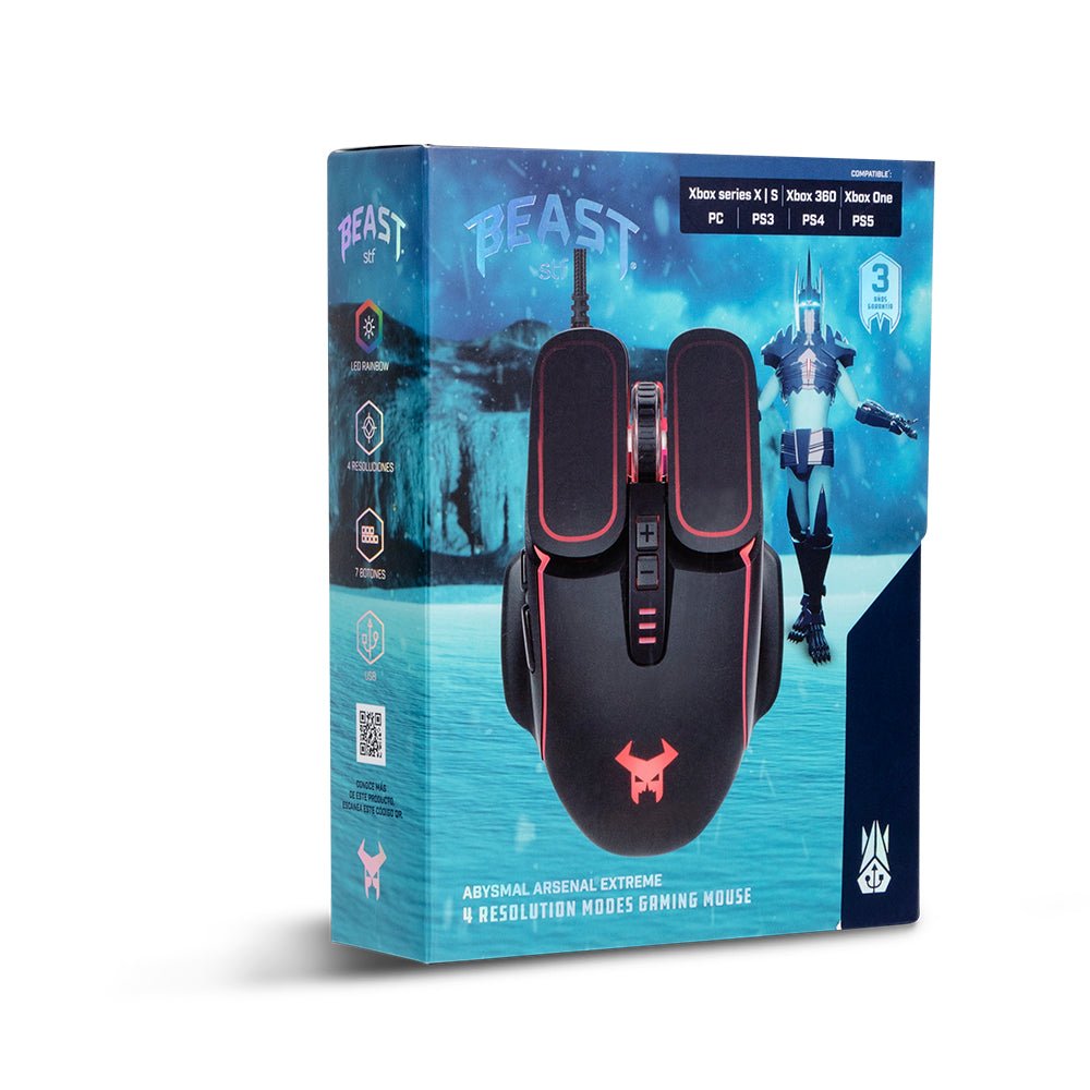 Mouse Gamer | STF Beast Abysmal Arsenal extreme | Óptico gaming para computadora - STF - STG-M16871