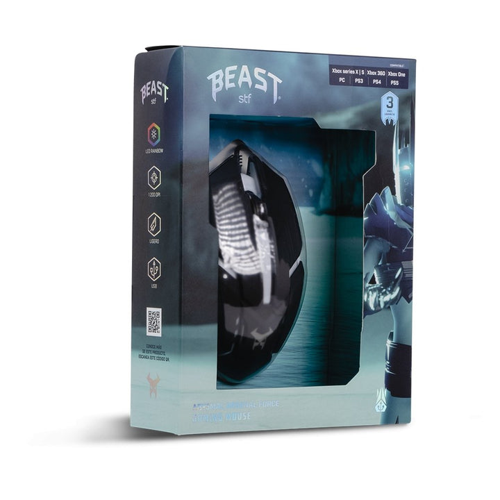 Mouse Gamer | STF Beast Abysmal Arsenal force | Óptico gaming para computadora - STF - STG-M16857