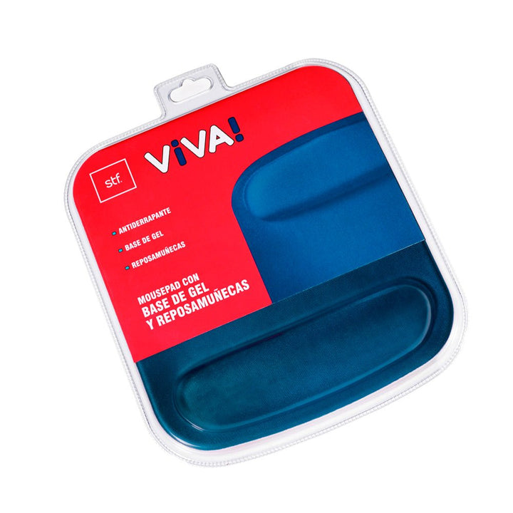 Mousepad | STF VIVA! | base gel, reposamuñecas Sweet Azul - STF - ST-A78075