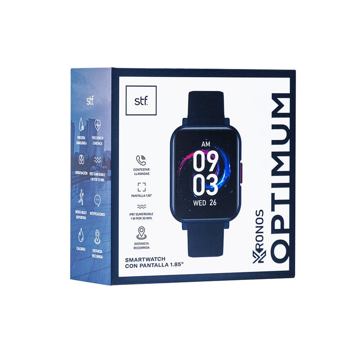 Smartwatch reloj inteligente | STF Kronos Optimum | 1.85", IP67 Azul - STF - ST-W36205