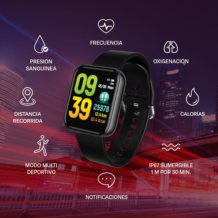 Smartwatch reloj inteligente | STF Kronos Stylus | Sumergible con 6 multideportes - STF - ST-W84063