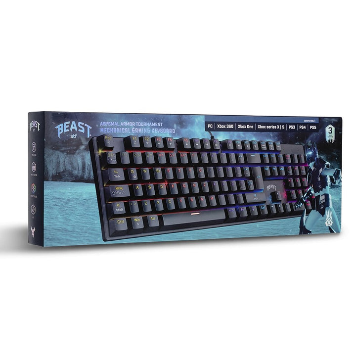 Teclado Gamer | STF Beast Abysmal Armor Tournament | Mecánico con luz - STF - STG-A16826
